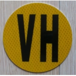Reflective Sticker For Vehicle - Spain Historic Vehicle Reflective VH Sign Sticker